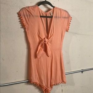 aeropostale coral romper